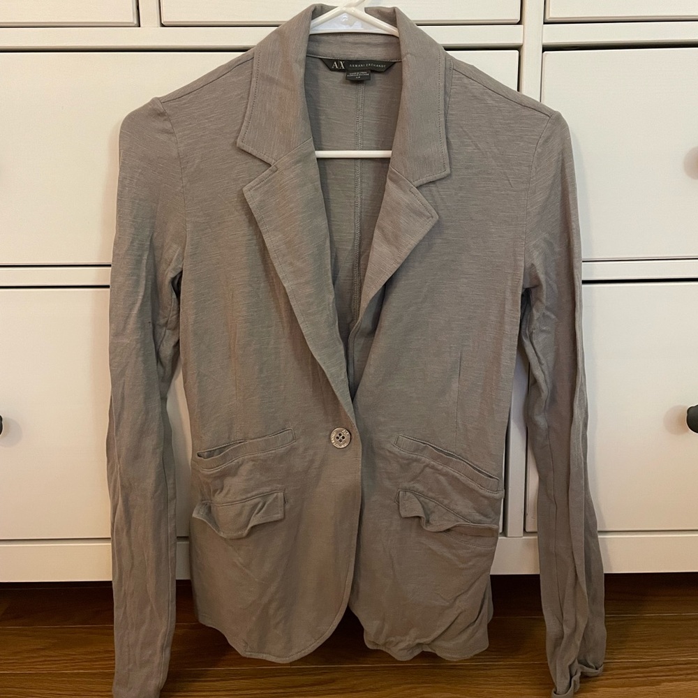 Armani Exchange Grey Blazer; size S